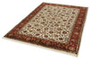 6x8 Ivory and Red Turkish Traditional Rug