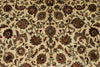 6x8 Ivory and Red Turkish Traditional Rug