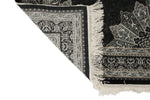 3x5 Black and Ivory Turkish Antep Rug