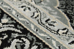 3x5 Black and Ivory Turkish Antep Rug