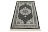 3x5 Black and Ivory Turkish Antep Rug