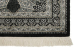 3x5 Black and Ivory Turkish Antep Rug