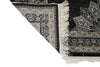 3x5 Black and Ivory Turkish Antep Rug