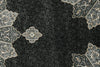 3x5 Black and Ivory Turkish Antep Rug