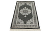3x5 Black and Ivory Turkish Antep Rug