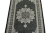 3x5 Black and Ivory Turkish Antep Rug