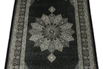3x5 Black and Ivory Turkish Antep Rug