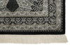 3x5 Black and Ivory Turkish Antep Rug