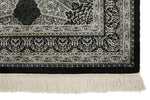 3x5 Black and Ivory Turkish Antep Rug