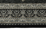 3x5 Black and Ivory Turkish Antep Rug