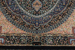2x7 Navy and Multicolor Turkish Silk Runner