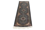 2x7 Navy and Multicolor Turkish Silk Runner