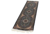 2x7 Navy and Multicolor Turkish Silk Runner