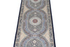 2x7 Navy and Multicolor Turkish Silk Runner
