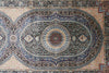 2x7 Navy and Multicolor Turkish Silk Runner