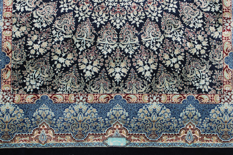 3x9 Navy and Light Blue Turkish Antep Runner