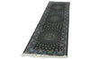 3x9 Navy and Light Blue Turkish Antep Runner