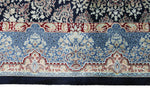 3x9 Navy and Light Blue Turkish Antep Runner