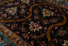 7x7 Light Blue and Navy Turkish Silk Rug