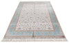 5x8 Ivory and Blue Turkish Antep Rug