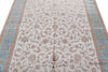 5x8 Ivory and Blue Turkish Antep Rug