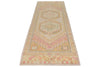 3x9 Rose and Multicolor Turkish Oushak Runner