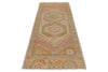 3x9 Rose and Multicolor Turkish Oushak Runner