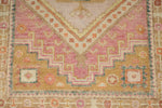 3x9 Rose and Multicolor Turkish Oushak Runner