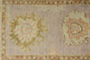 3x8 Light Purple and Light Blue Turkish Oushak Runner