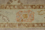 3x8 Light Purple and Light Blue Turkish Oushak Runner