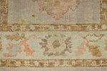 3x8 Light Purple and Light Blue Turkish Oushak Runner