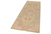 3x8 Camel and Pink Turkish Oushak Runner