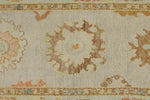 3x8 Gray and Multicolor Turkish Oushak Runner