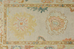 3x8 Gray and Multicolor Turkish Oushak Runner