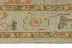 3x8 Gray and Multicolor Turkish Oushak Runner