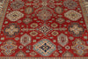 8x10 Red and Ivory Kazak Tribal Rug