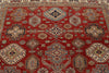 8x10 Red and Ivory Kazak Tribal Rug
