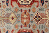 9x12 Light Gray and Multicolor Kazak Tribal Rug