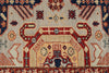 9x12 Light Gray and Multicolor Kazak Tribal Rug