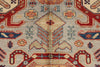 9x12 Light Gray and Multicolor Kazak Tribal Rug