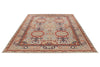 9x12 Light Gray and Multicolor Kazak Tribal Rug