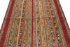 5x7 Red and Multicolor Tribal Rug
