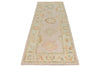 3x9 Light Purple and Light Blue Turkish Oushak Runner