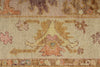 3x9 Light Purple and Light Gray Turkish Oushak Runner