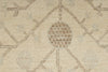 6x9 Brown and Ivory Turkish Oushak Rug