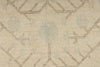 6x9 Brown and Ivory Turkish Oushak Rug