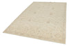 6x9 Brown and Ivory Turkish Oushak Rug