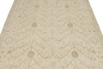 6x9 Brown and Ivory Turkish Oushak Rug