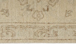 6x9 Brown and Ivory Turkish Oushak Rug