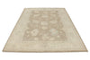 6x9 Brown and Ivory Turkish Oushak Rug